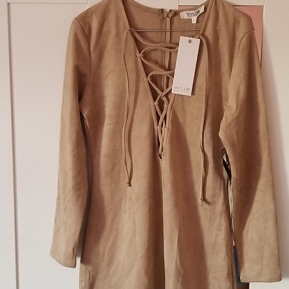 WYLDR Camel suede dress - Picture 4 of 4